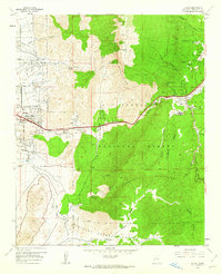 Tijeras 1961 topographic map thumbnail