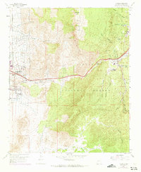 Tijeras 1961 topographic map thumbnail