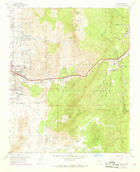 Tijeras 1961 topographic map thumbnail