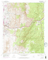 Tijeras 1961 topographic map thumbnail