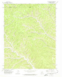 Tin Pan Canyon 1971 topographic map thumbnail