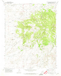 Tres Hermanos Peak 1971 topographic map thumbnail