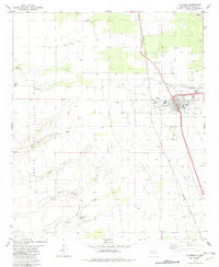Tularosa 1982 topographic map thumbnail