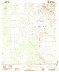 U Bar Ridge 1982 topographic map thumbnail