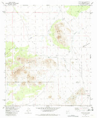 Upham Hills 1981 topographic map thumbnail