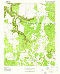 Upper Galestina Canyon 1972 topographic map thumbnail