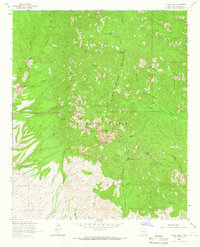 Vicks Peak 1964 topographic map thumbnail
