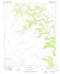 Wade Canyon 1972 topographic map thumbnail