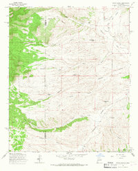 Wahoo Peak 1965 topographic map thumbnail