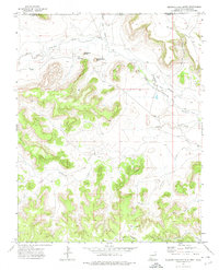 Wedding Cake Butte 1972 topographic map thumbnail