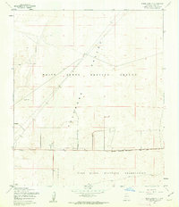 White Sands NE 1955 topographic map thumbnail