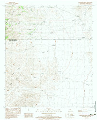 Whitewater Creek 1983 topographic map thumbnail