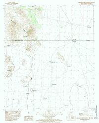 Whitewater Mountains 1983 topographic map preview