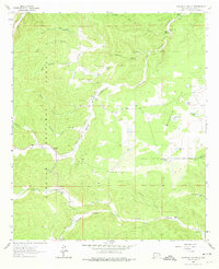 Woodson Canyon 1963 topographic map thumbnail