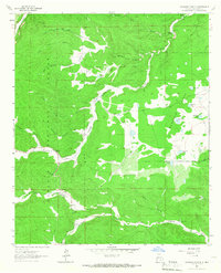 Woodson Canyon 1963 topographic map thumbnail