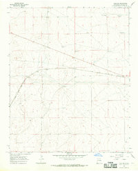 Yeso NW 1966 topographic map thumbnail