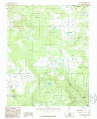 Agua Fria Peak 1987 topographic map thumbnail