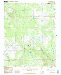 Agua Fria Peak 1994 topographic map thumbnail