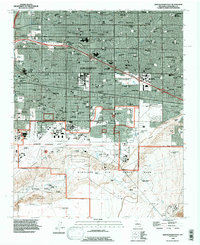 Albuquerque East 1990 topographic map thumbnail