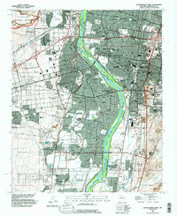Albuquerque West 1990 topographic map thumbnail
