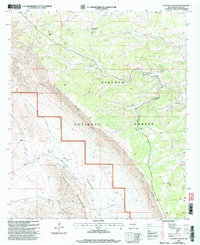 Algerita Canyon 2001 topographic map thumbnail
