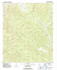 Allie Canyon 1992 topographic map thumbnail