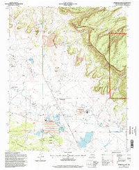 Ambrosia Lake 1995 topographic map thumbnail