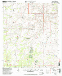 Ares Peak 2001 topographic map thumbnail