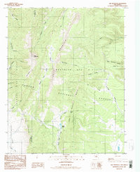 Ash Mountain 1986 topographic map thumbnail