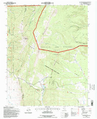 Ash Mountain 1995 topographic map thumbnail