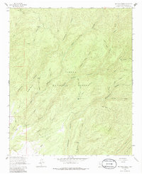 Bay Buck Peaks 1964 topographic map thumbnail
