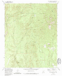 Bear Springs Peak 1970 topographic map thumbnail