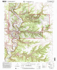 Beaver Canyon 1998 topographic map thumbnail