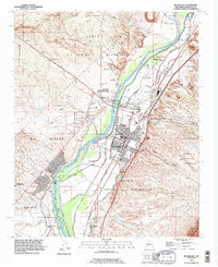 Bernalillo 1990 topographic map thumbnail