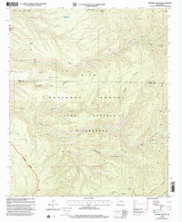 Bonner Canyon 1999 topographic map thumbnail