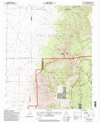 Bosque Peak 1995 topographic map thumbnail