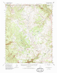 Brazos Peak 1955 topographic map thumbnail