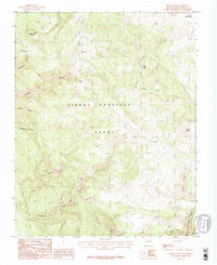 Brazos Peak 1983 topographic map thumbnail