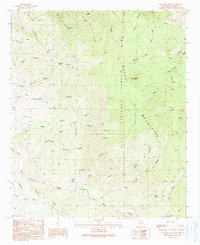 Bullard Peak 1990 topographic map thumbnail