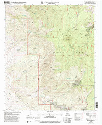 Bullard Peak 1999 topographic map thumbnail