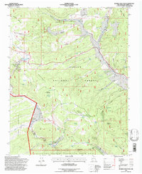 Burned Mountain 1995 topographic map thumbnail