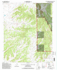 Burned Timber Canyon 1995 topographic map thumbnail
