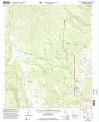 Burnt Corral Canyon 1999 topographic map thumbnail