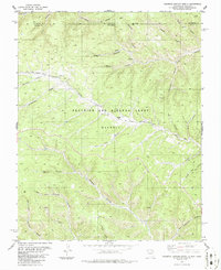 Caliente Canyon North 1986 topographic map thumbnail