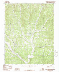 Caliente Canyon South 1986 topographic map thumbnail