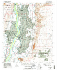 Los Lunas 1991 topographic map thumbnail