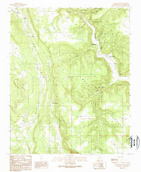Los Montoyas 1989 topographic map thumbnail