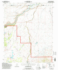 Los Pinos 1995 topographic map thumbnail