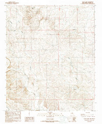 Lucky Lake 1988 topographic map thumbnail