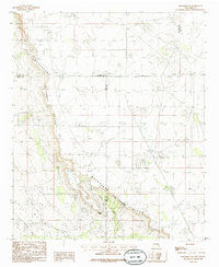 Maljamar NE 1985 topographic map thumbnail